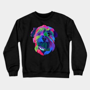 Colorful dog rainbow Crewneck Sweatshirt